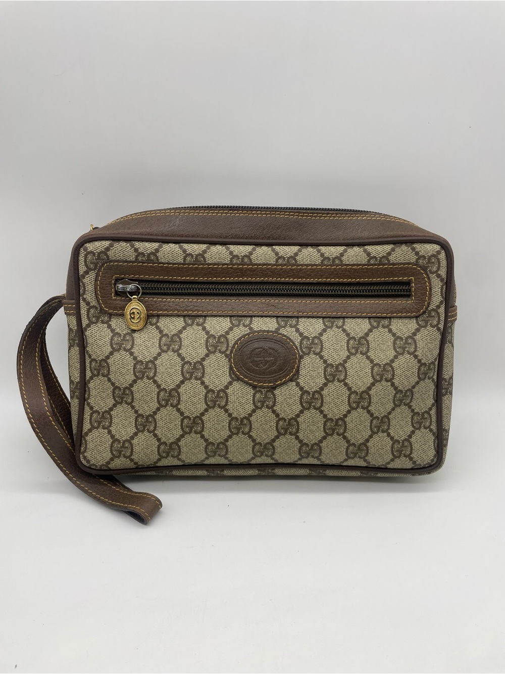 Gucci PVC Leather Cosmetics/Clutch Bag/Wrislet